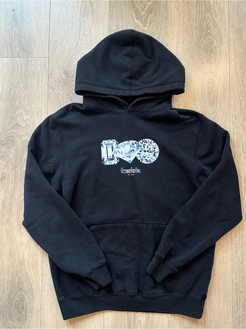 OVO Octobers Very Own Drake Diamond Graphic  Black Pullover Hoodie Men’s Small